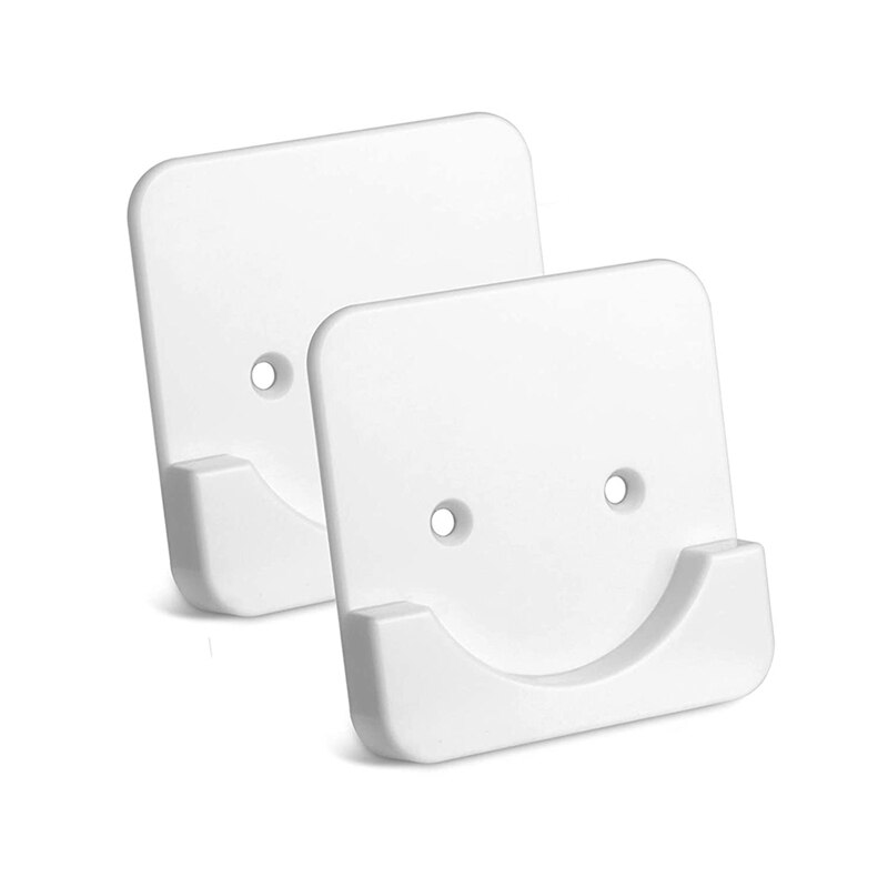 2 Stuks Douchegordijn Staaf Mount Houder Universele Voor Muur Lijm Douche Staaf Spanning Retainer Geen Boren Stok Op Schroef fixatie: White