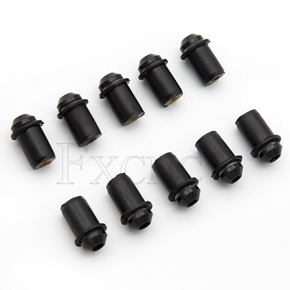 Boulons de pare-brise de moto, accessoires universels M5x16mm, Kit de vis de pare-brise pour Honda Suzuki Kawasaki Yamaha 10 pièces