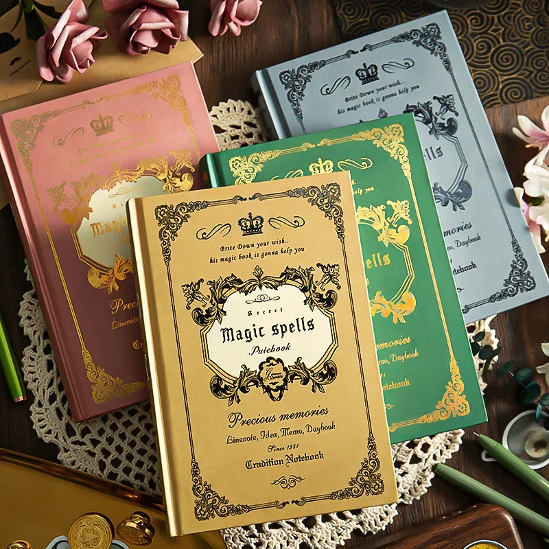 Retro American Stamping Notebook Exquisite Thickened Hand Ledger Note Registration Book Office Stationery Supplies