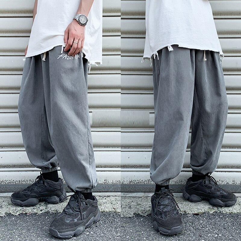 Streetwear bukser menn bukser ankellange løs hofte hopp bukser herre harem joggere uformelt joggebukser menn bukser til menn