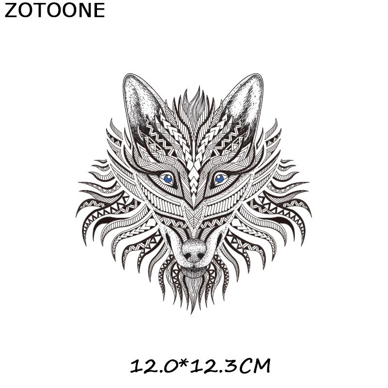 Zotoone Eenvoudige Schedel Tijger Ijzer Op Patches Voor Kleding Dreamcatcher Heat Transfers Voor T-shirts Stickers Toepassingen Als E: ZT0908