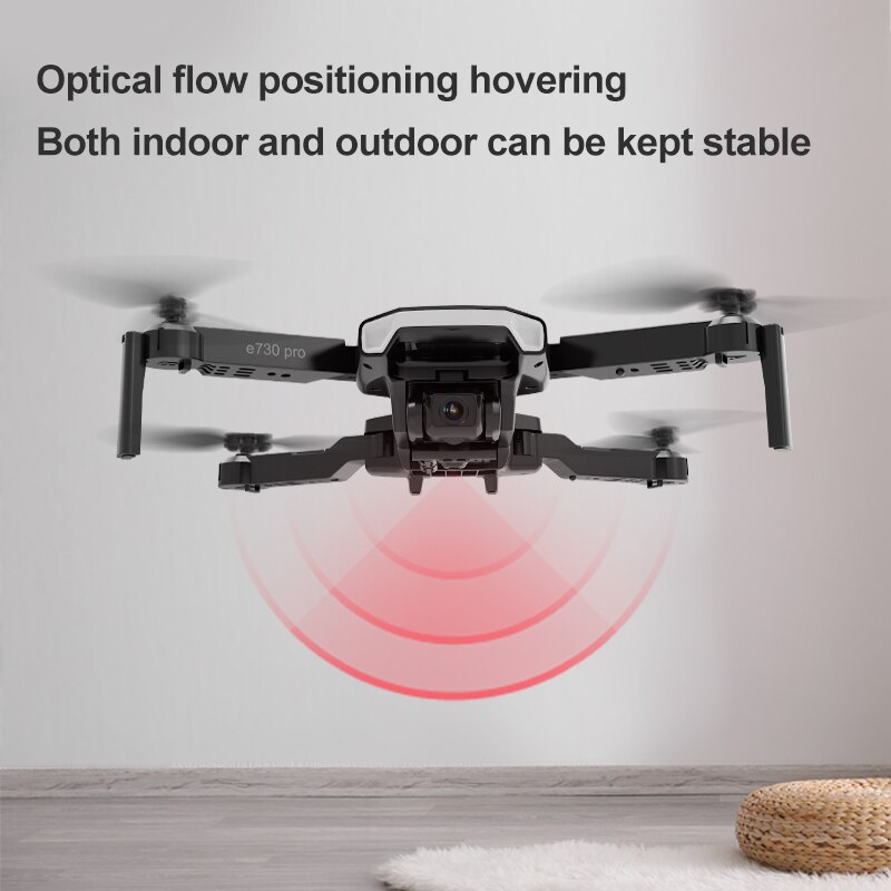 E730PRO Camera Drone Folding Quadcopter WIFI FPV Drone Dual-lens 4K Camera Height Hold RC Foldable Quadcopter Drone Model RC Toy