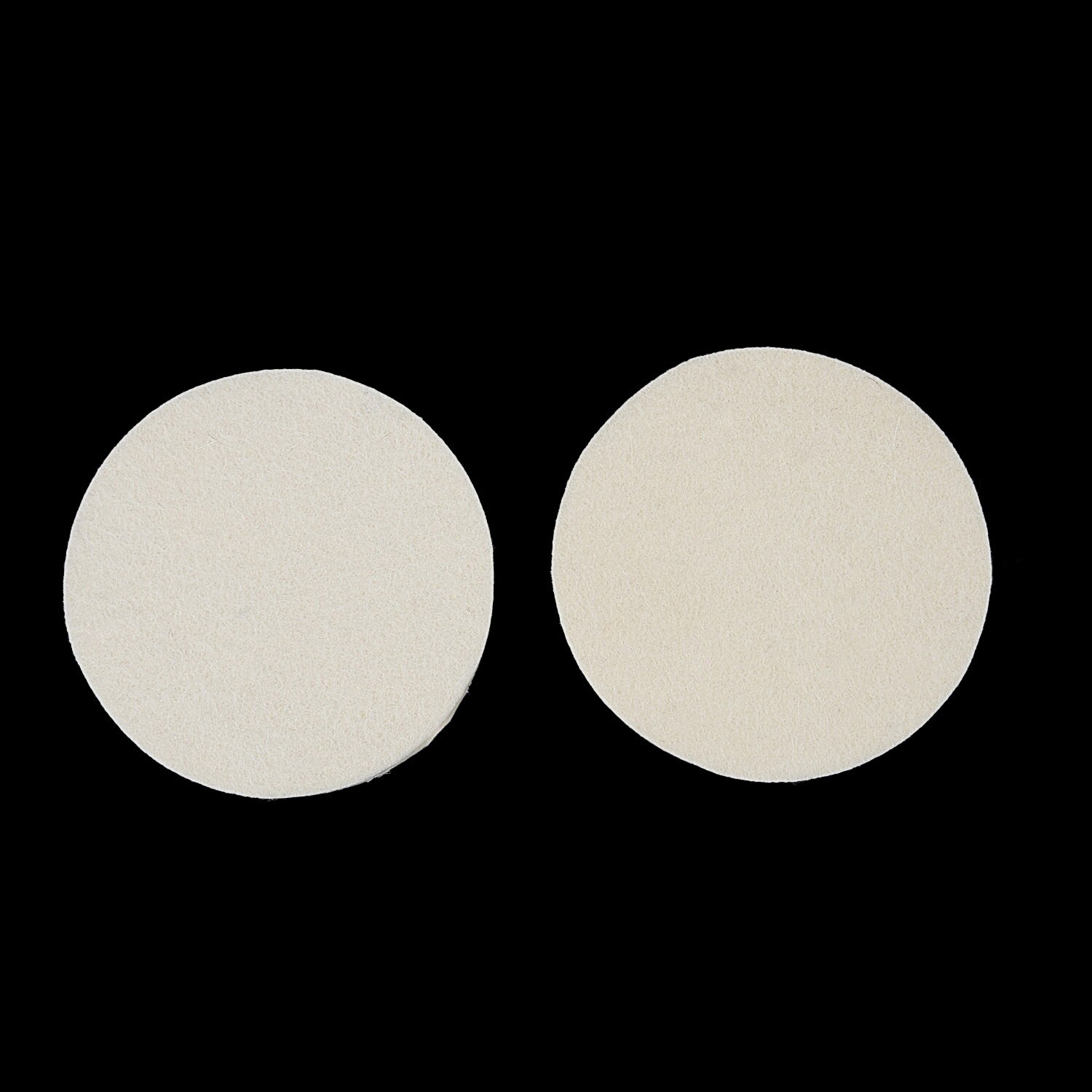 2 st 5 tum 125 mm ullfilt polerskiva hjul för glas rostfritt stål märke och