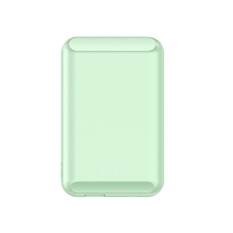 5000 Mah Batterij Case Voor Iphone 12 12Pro 12 Pro Max 12 Mini Magnetische Power Bank Snelle Draadloze Opladen Magsafe charger Telefoon: green