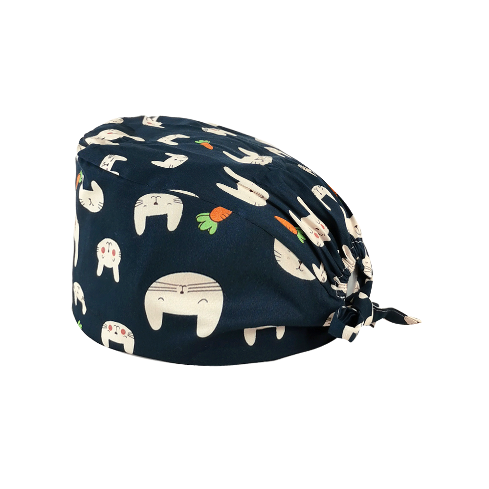 Gorro quirúrgico con estampado de dibujos animados para médico, gorros absorbentes para el sudor, cabeza de enfermera, Baotou, para salón de belleza, tapa de enfermería,: 22015