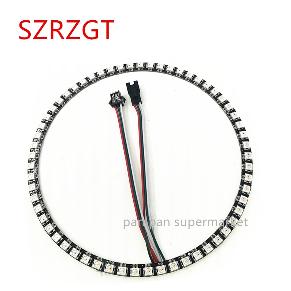 WS2812B pixel Ring 60 LEDs 172MM WS2812 SK6812 5050 RGB LED Ring WS2811 ic Built-in RGB DC5V
