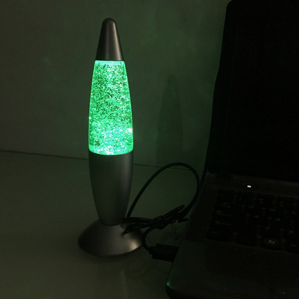 LED Rocket USB Night Light 5V 2.5 W Home Decoration Light Lava Lamp RGB Built-in Smart Light Sensor Multi-occasion Night Light