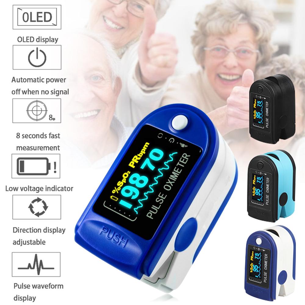 Blood Oxygen Monitor Finger Pulse Oximeter Oxygen Saturation Monitor Pressure Pulse Heart Rate Monitor