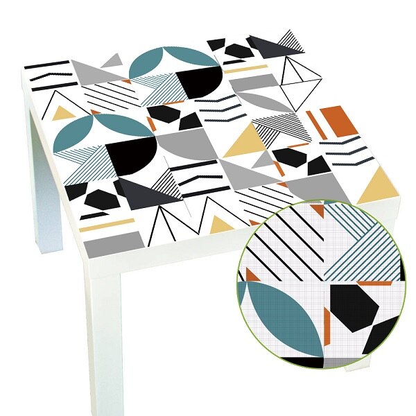 DIY Vinly Tropical Flower Triangle Tile Tablecloth Cantact Paper Waterproof Self Adhesive Table Stickers For Kitchen Dining Room: 006