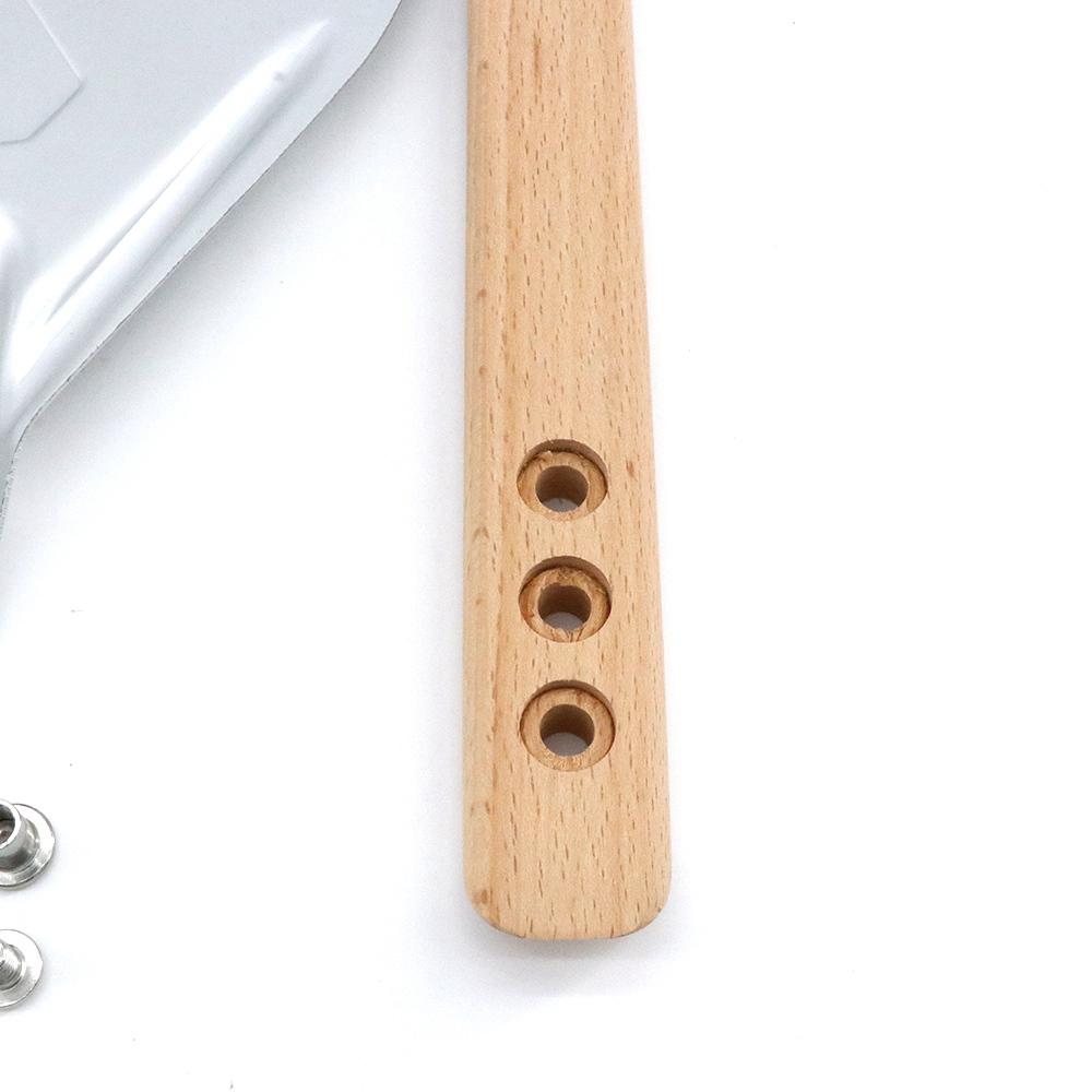 Pala para cocinar al aire libre con mango de madera para pastray, accesorios para horno de pizza, utensilio de cocina, herramienta para hornear, paleta para pizza, cáscara de pizza