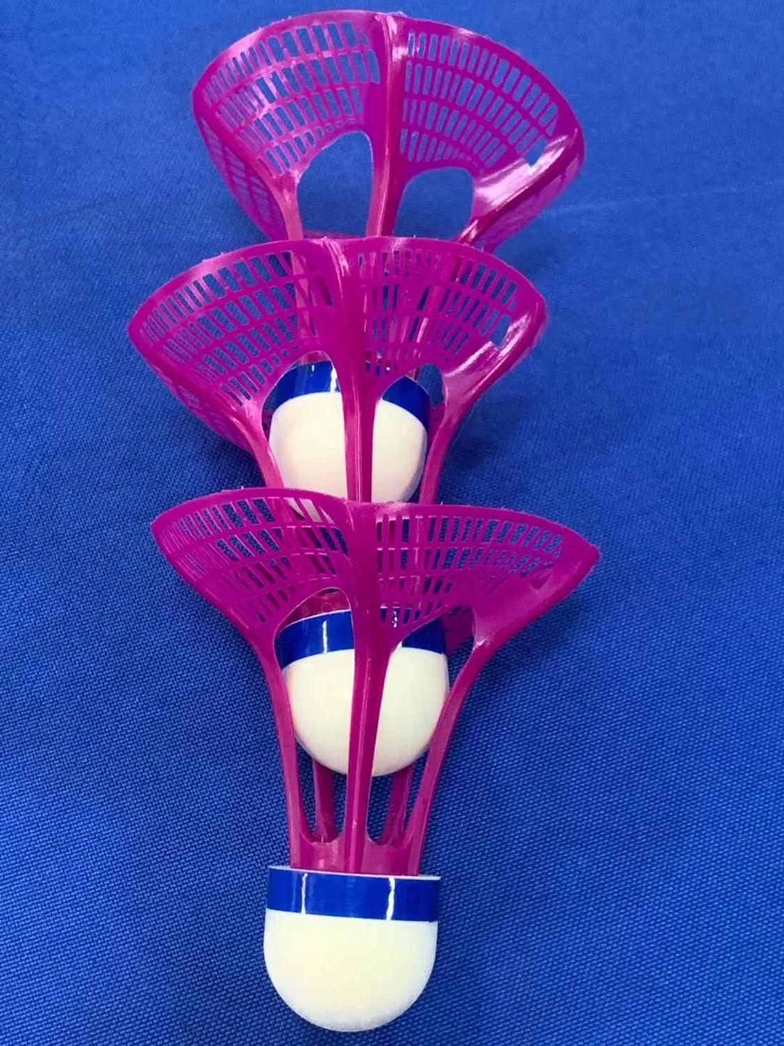 model air shuttlecock for outdoor sport nylon shuttlecock 3pcs for one tube