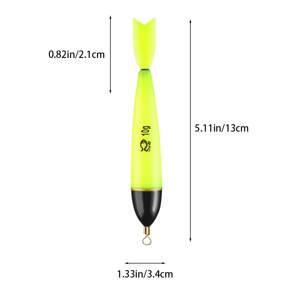 1-5pcs Fishing Floats Luminous Fishing Accessories Fishing Night Float Night Fishing Light Up Bobbers for Sea Ocean Rock Fishing: 1.5# / WHITE