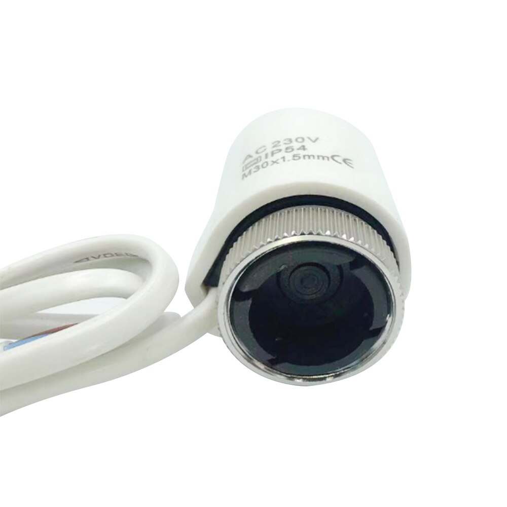 1Pcs 230V NO NC Electric Thermal Actuator Valve Head For Thermostat Manifold Underfloor Heating Radiator: white
