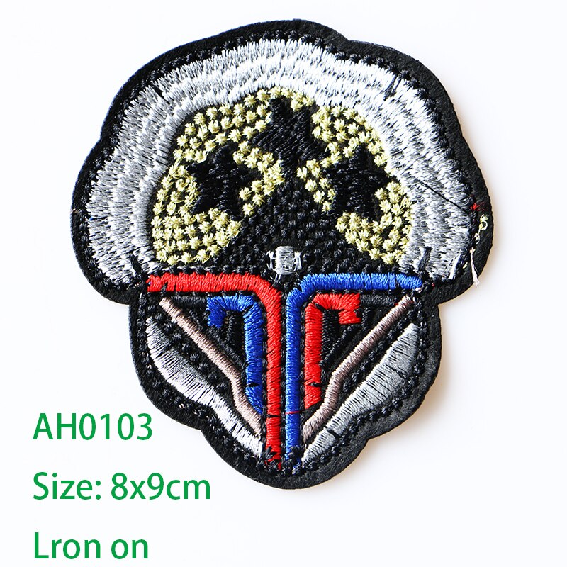 Medaille-icoon van het amerikaanse korps mariniers geborduurd met strijkpatches voor kleding, doe-het-zelf strepen, kledingpatchwork, stickers, aangepaste badges: Ah0103