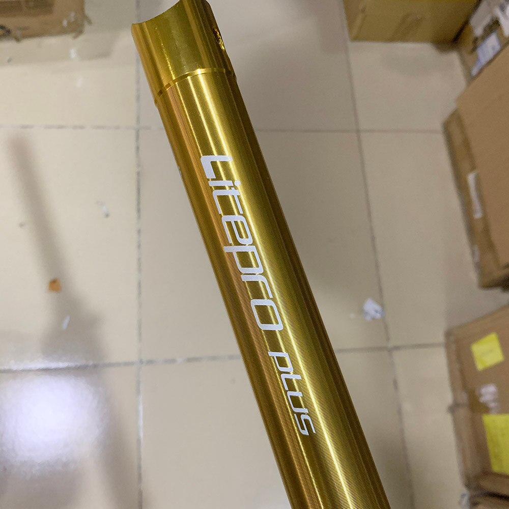 Litepro A61 Aluminum Seatpost 33.9mm x 600mm For Fnhon JAVA Folding Bike Seat Tube Ultra Light: gold