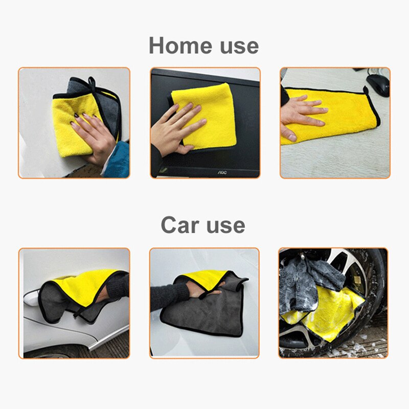 30x30 Cm Car Wash Microfiber Towel Car Cleaning Drying Cloth Hemming Car Care Cloth Detailing Car Wash Towel For Toyota