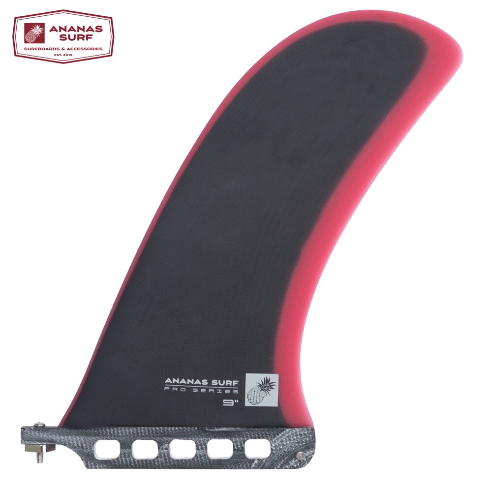 Ananas surfa lös surfbräda fin glasfiber centrum enda låda fin 9 "tum longboard oss bas sup tillbehör noserider stil