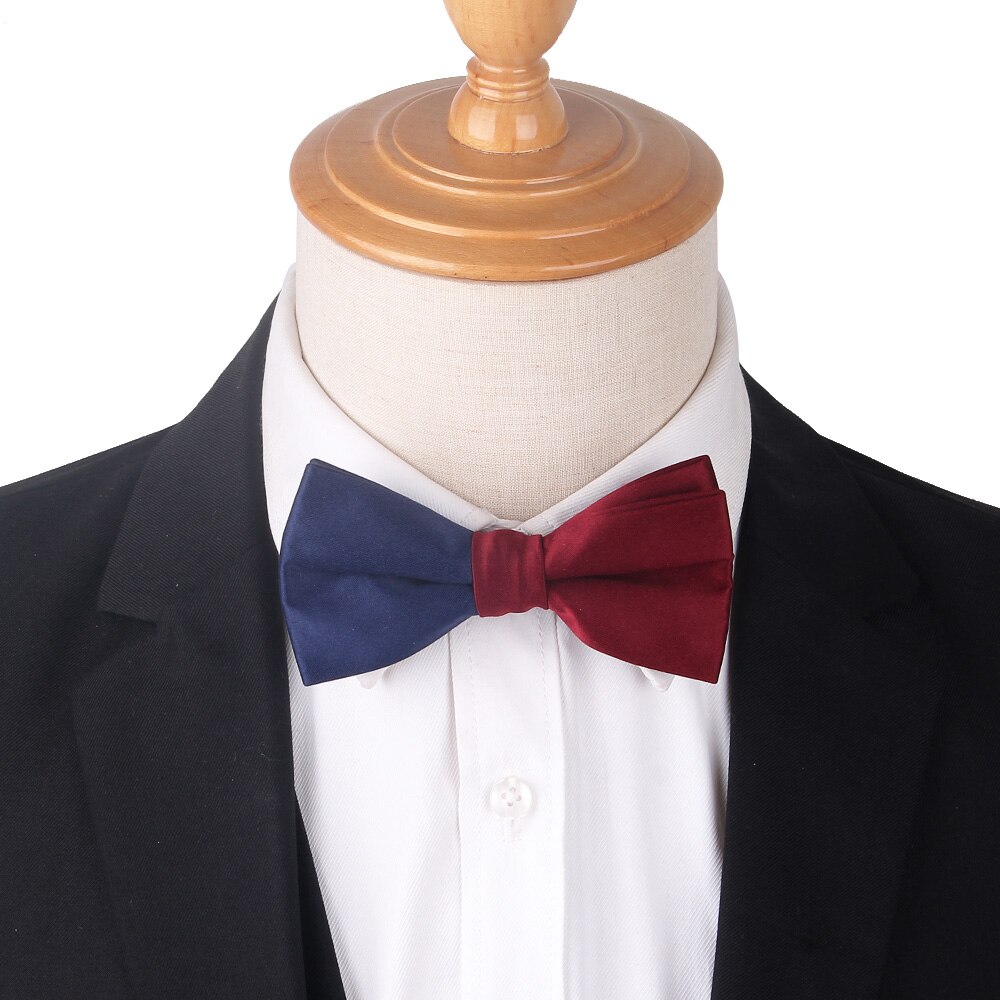 Solid Bowtie and Pocket Square Set Patchwork Bow Tie Suits Hanky Sets For Men Adult Ties Handkerchiefs Towels Scarves