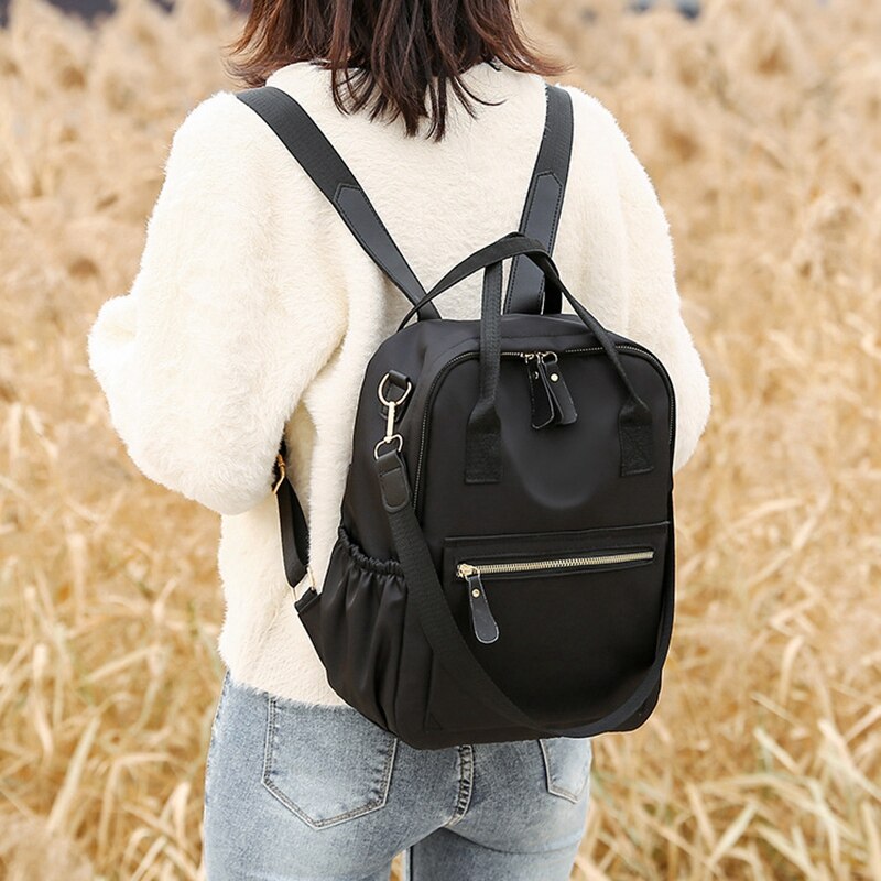 Women's Simple Backpack Wild Large Capacity Oxford Backpack
