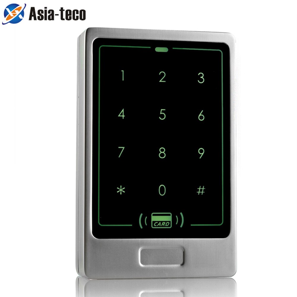 RFID Standalone Touch Metal Access Control 125KHz ID Waterproof Cover For Door Access Control System 8000 user