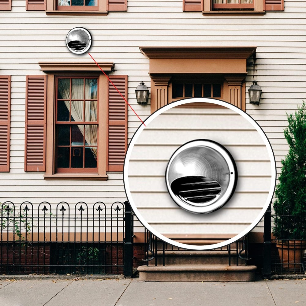 Stainless Steel Vent Ducting Ventilation Exhaust Grille Cover 100/150mm Round Waterproof Heating Cooling Air Ceiling Vents Cap ﻿