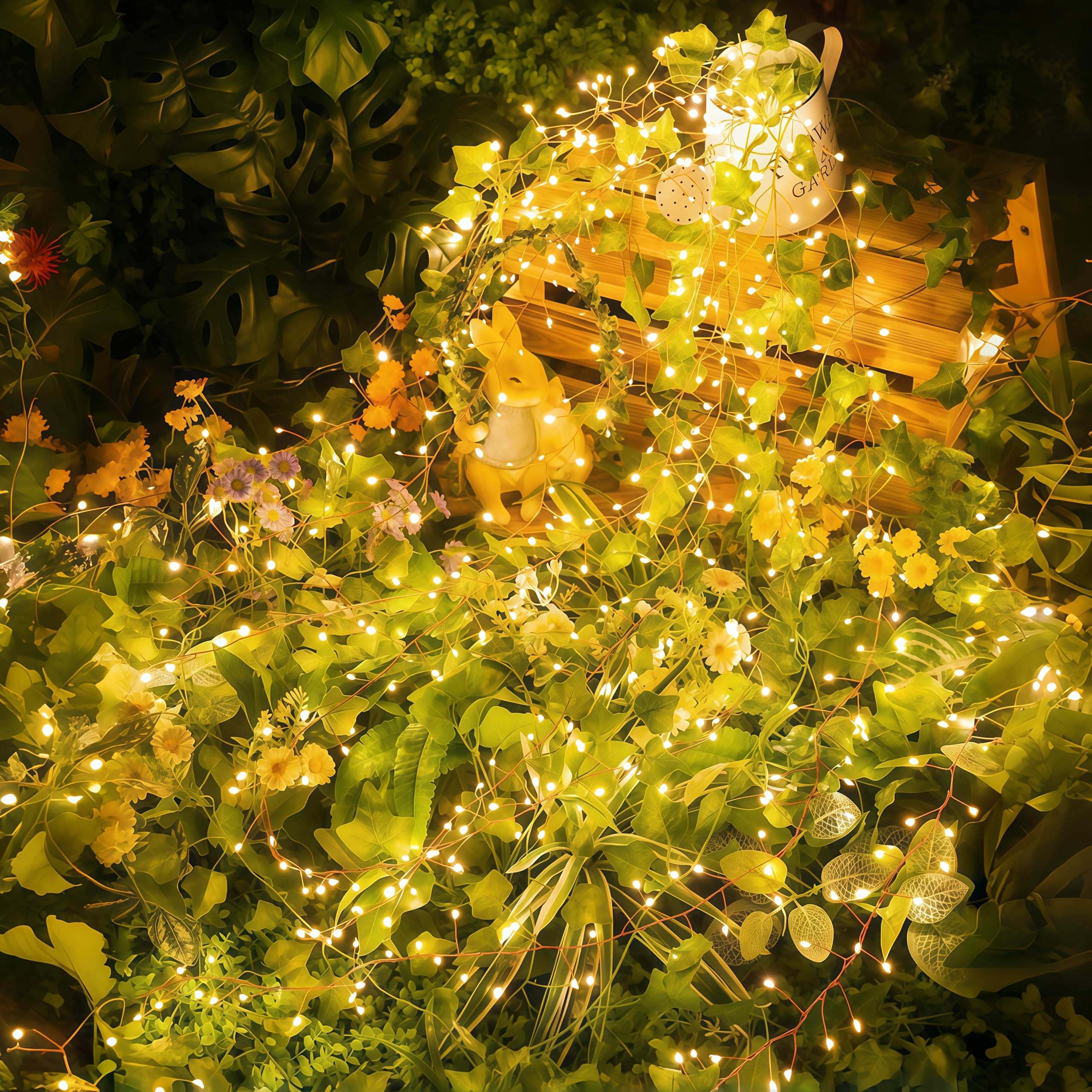 Outdoor waterdichte lamp op zonne-energie LED-lichtslingers 8 modi voetzoeker sprookjeslicht voor terras balkon tuin kerstdecor