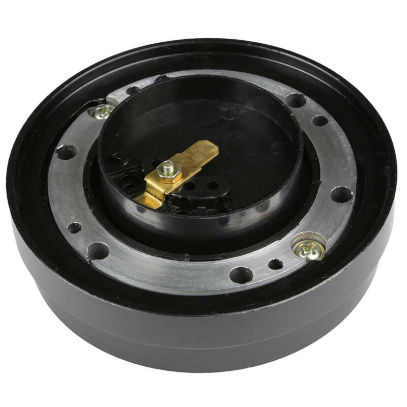 Car Hub Adapter Steering Wheel Quick Release Snap Off Boss Kit Black Parts Safety Universal