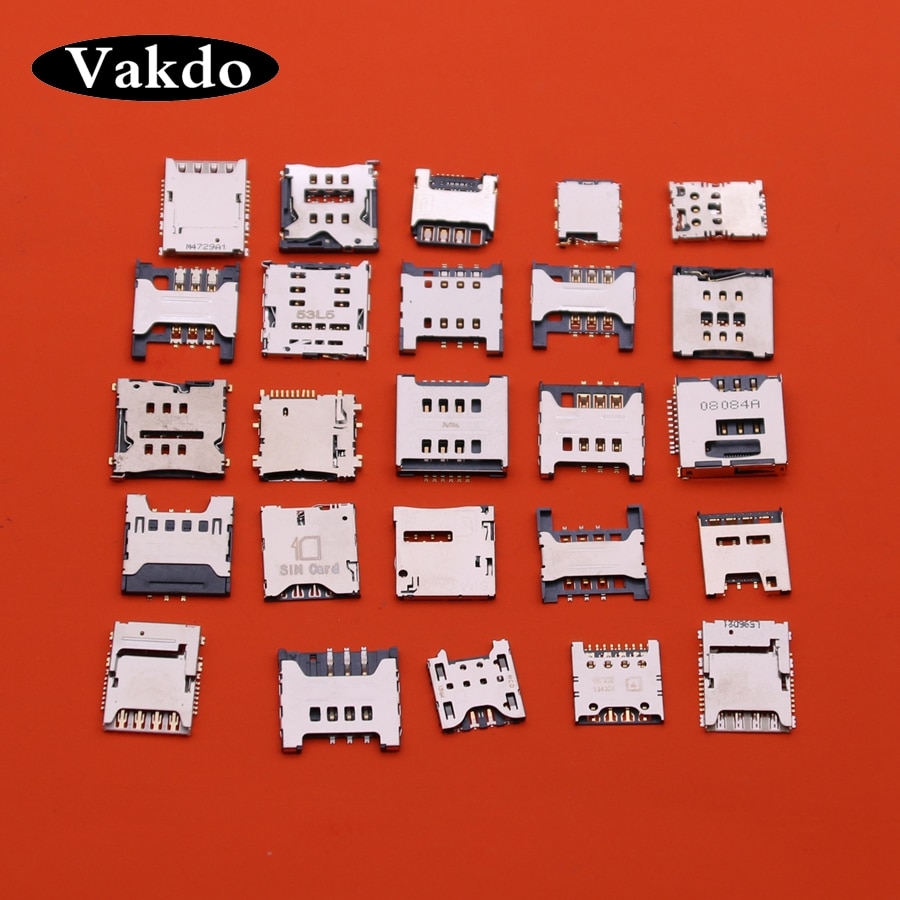 25 modelle Kartenleser SIM Karte Slot Leser Anschluss Buchse Halfter Fach für Samsung AUSU Xiaomi Huawei Lenovo