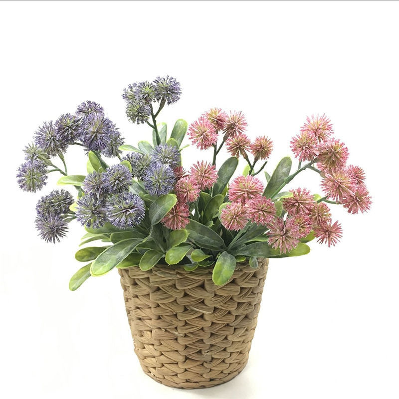 Persil artificiel fleur plante boule de fruits en plastique pissenlit fleur branche maison boutique mariage Table décor