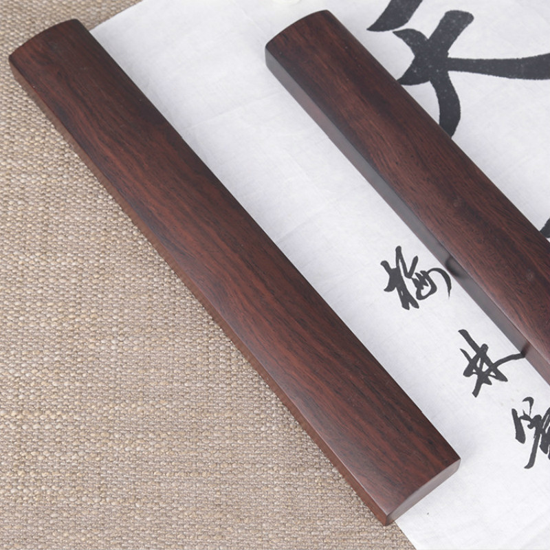 Klassieke Carving Ambachten Paperweights Effen Houten Paperweights Chinese Calligraphie Schilderen Speciale Paperweights Peso De Papel