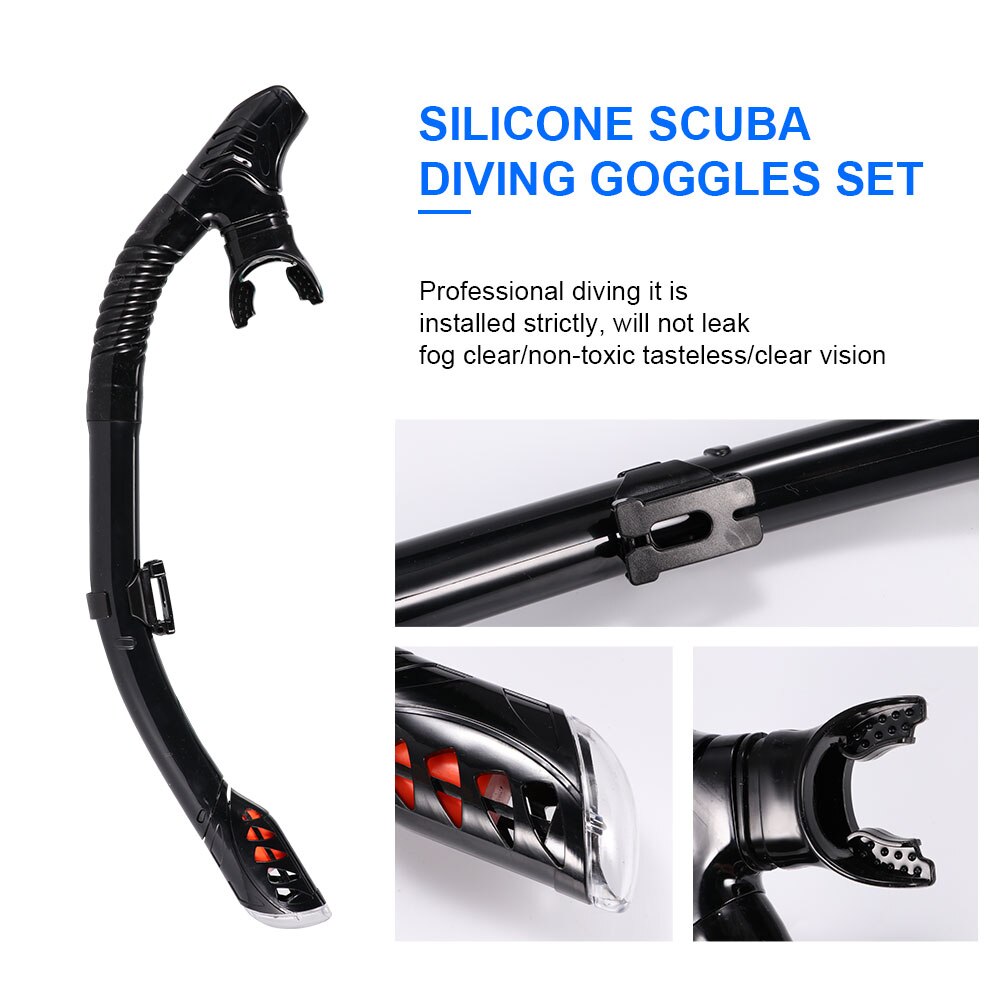 Professionele Duikbril Siliconen Masker Duiken Masker Snorkelen Anti-Fog Bril Bril Set Onderwater Zwemmen Apparatuur