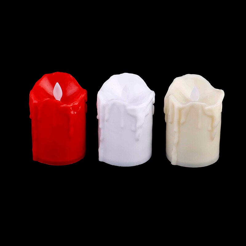 Led Batterij Aangedreven Led Kaars Multicolor Lamp Simulatie Kleur Vlam Knipperende Thee Licht Thuis Birthday Party Bruiloft Decoratie