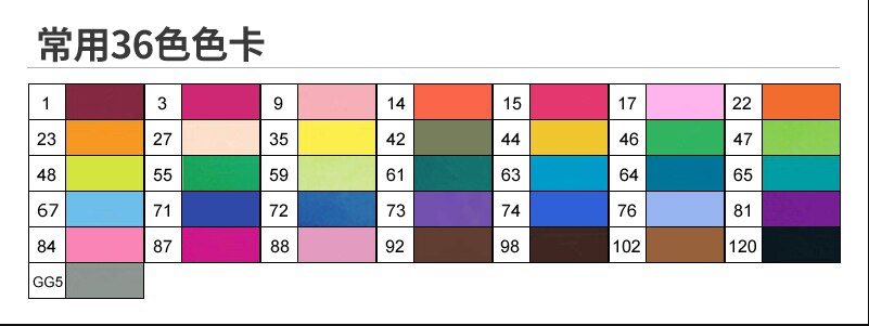 TouchFive12/36/48/60/80/168 Color Sketch Marker Pen Double Tips Alcoholic Markers Pen For Artist Manga Art Supplies School: 36 Colors