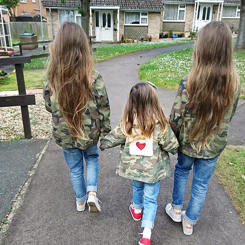 Children's Windbreaker Outerwear Baby Girls Boys Jacket Cardigan Spring Autumn Camouflage Coats Army