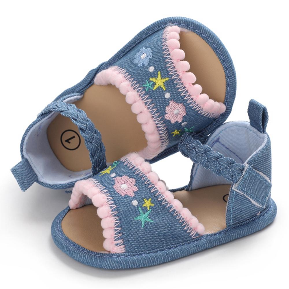 Sommer Baby Mädchen Blumen Druck Anti-Slip Atmungs Sandalen: NL / M 2