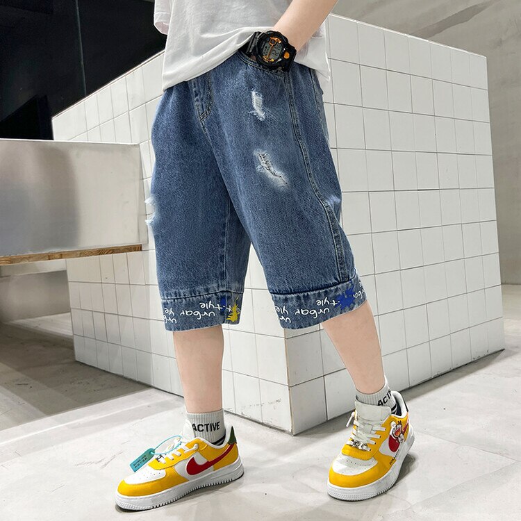 Pantalones vaqueros cortos para niños, ropa de para adolescentes, 4, 5, 6, 7, 8, 9, 10 y 11 años, 2022: 8