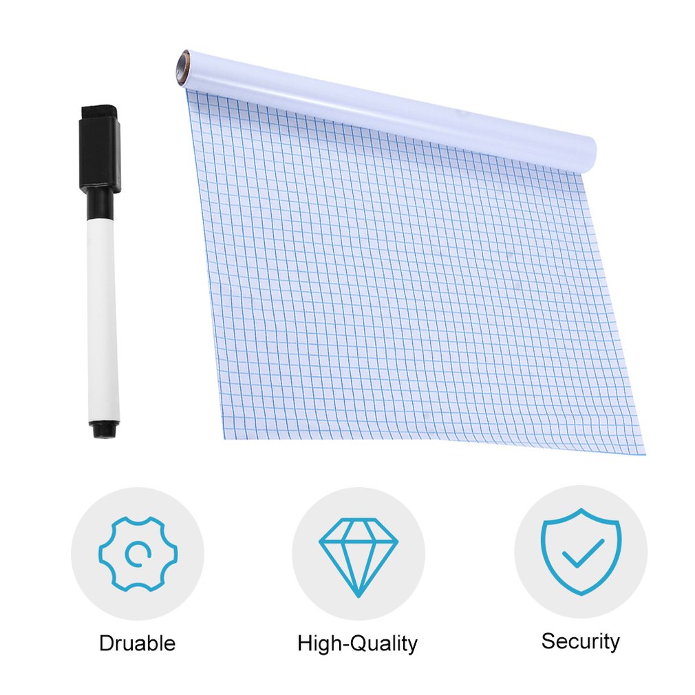 200*45cm whiteboard sticker whiteboards verwijderbare muursticker krijtbord + whiteboard stift kinderkamer keuken koelkastmagneten