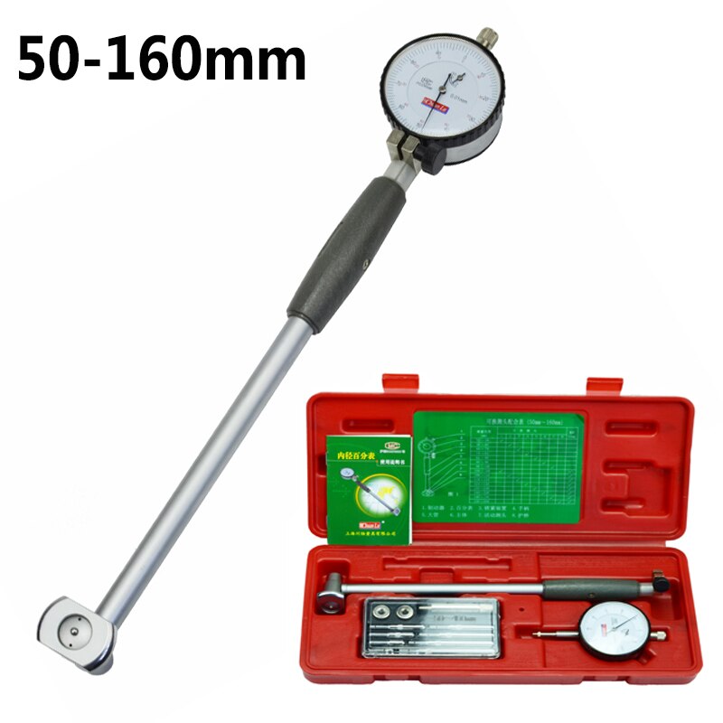 10-18-35-50-160mm Dial bore gauge Gat Diameter Meten gauge binnendiameter Schaal Cilinder volume meter Dial indicator