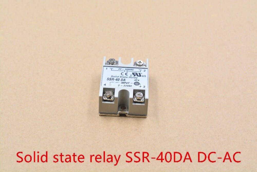 Industriële eenfase solid state relais SSR-40DA 40A eigenlijk 3-32 V DC NAAR 24-380 V dc controle ac SSR-40DA 1 pcs
