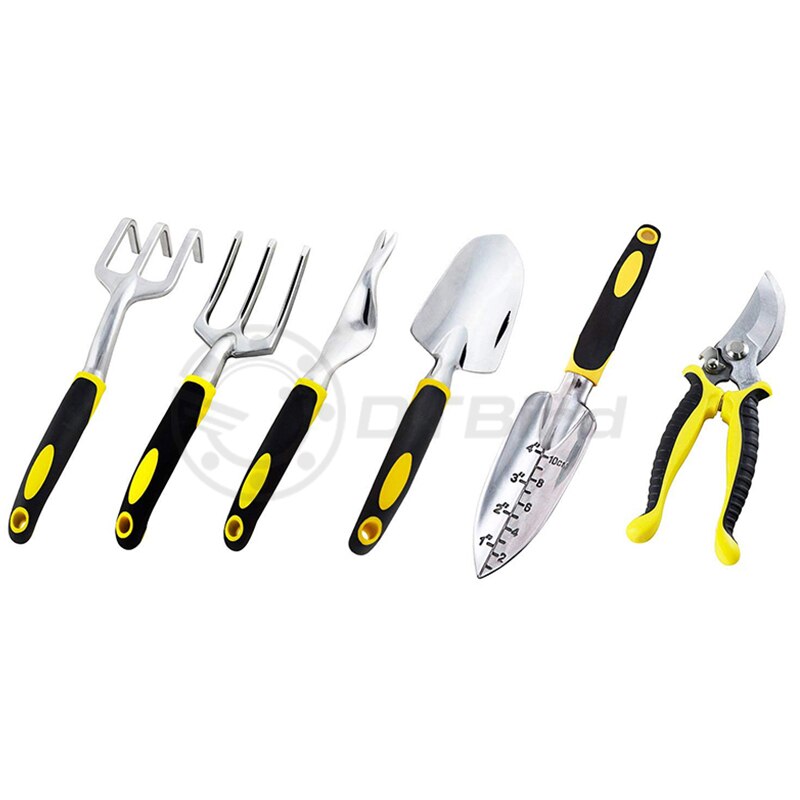 3Pcs Mini Schop Hark Set Mini Tuin Gereedschap Bonsai Gereedschap Set Houten Handvat Metal Head Schop Voor Bloemen Ingemaakte planten DT6: H Style