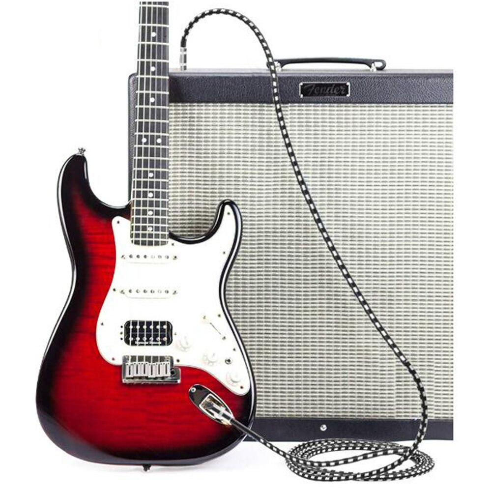 0.5/1m 6.35mm Electric Guitar Cable Audio USB Link Interface Adapter for PC Music Recording Guitar Bass Accessories
