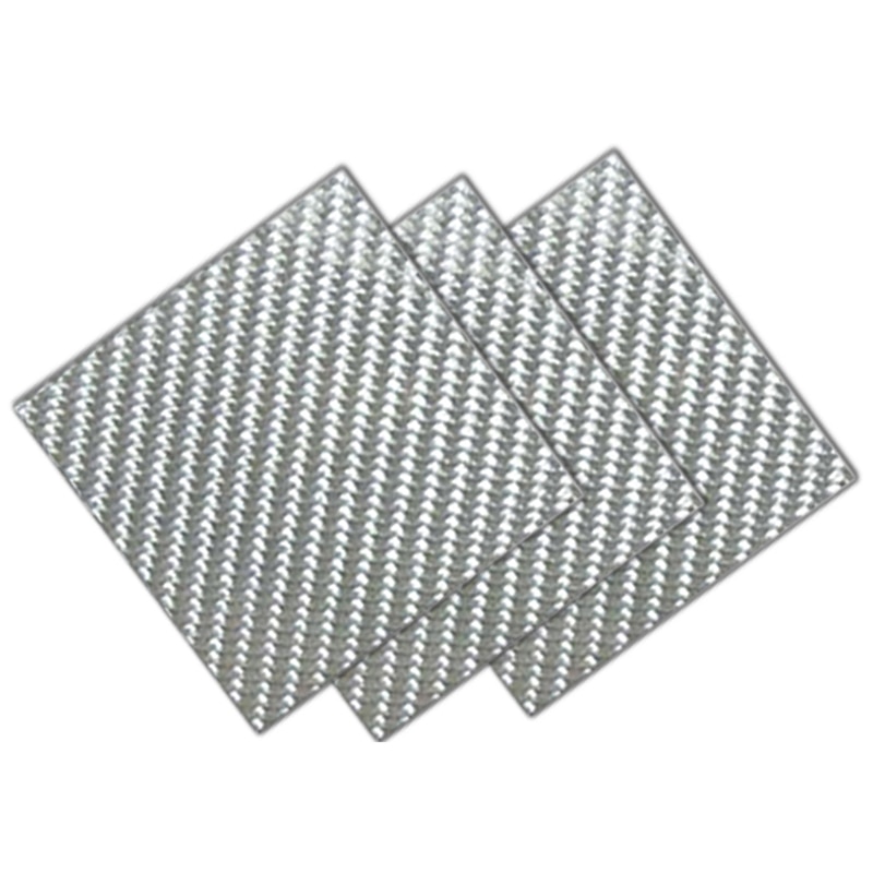 195x240mm 3K Colored carbon fiber plate panel board carbon fiebr sheet silver twill weave plate glossy matte full carbon fiber