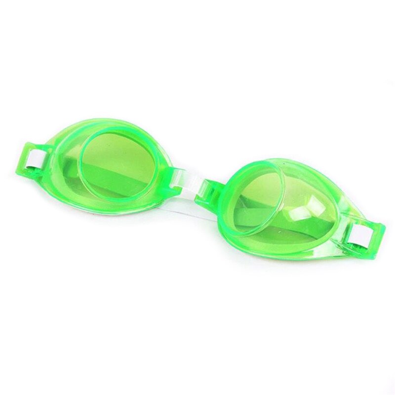 1 stk børn svømmebriller, anti-tåge spejl og anti-allergisk silikone pad børns svømmebriller og børns: Grøn