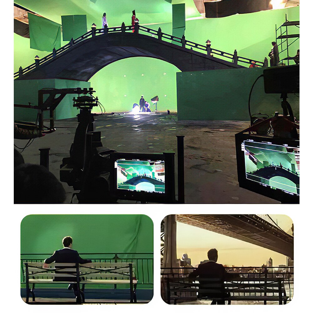 Fotografie 300X200 Cm Achtergronden Achtergronden Groen Scherm Chroma Key Voor Foto Studio Mousseline Hand Geschilderde Decors 4 Kleuren