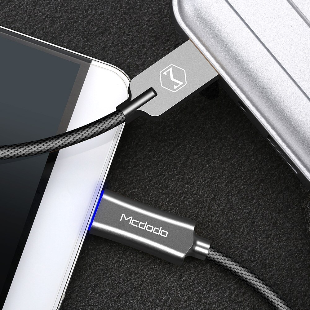 Mcdodo USB Type C Cable QC3.0 Fast Charging Data Cable for Huawei Xiaomi Samsung S10 9 Auto Disconnect Charger USB Cable Type C: 1.5m