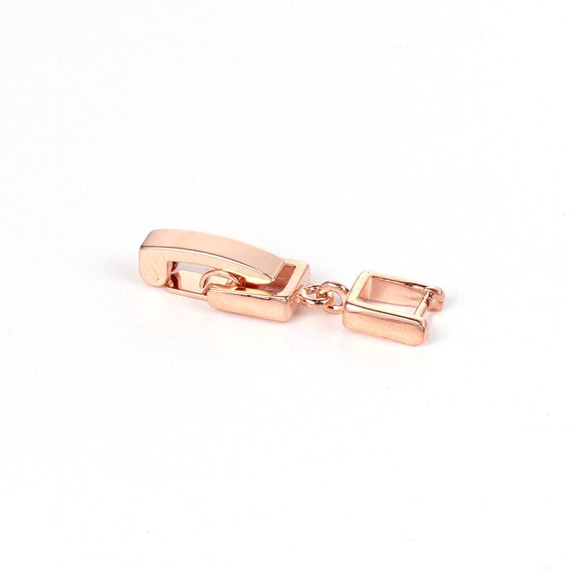 WEIMANJINGDIAN Weiß Gold/Gelb Gold / Rose Gold Farbe Überzogen Armbinde oder Halskette Verlängerung/Erweiterung Schnallen: Rose Gold Farbe