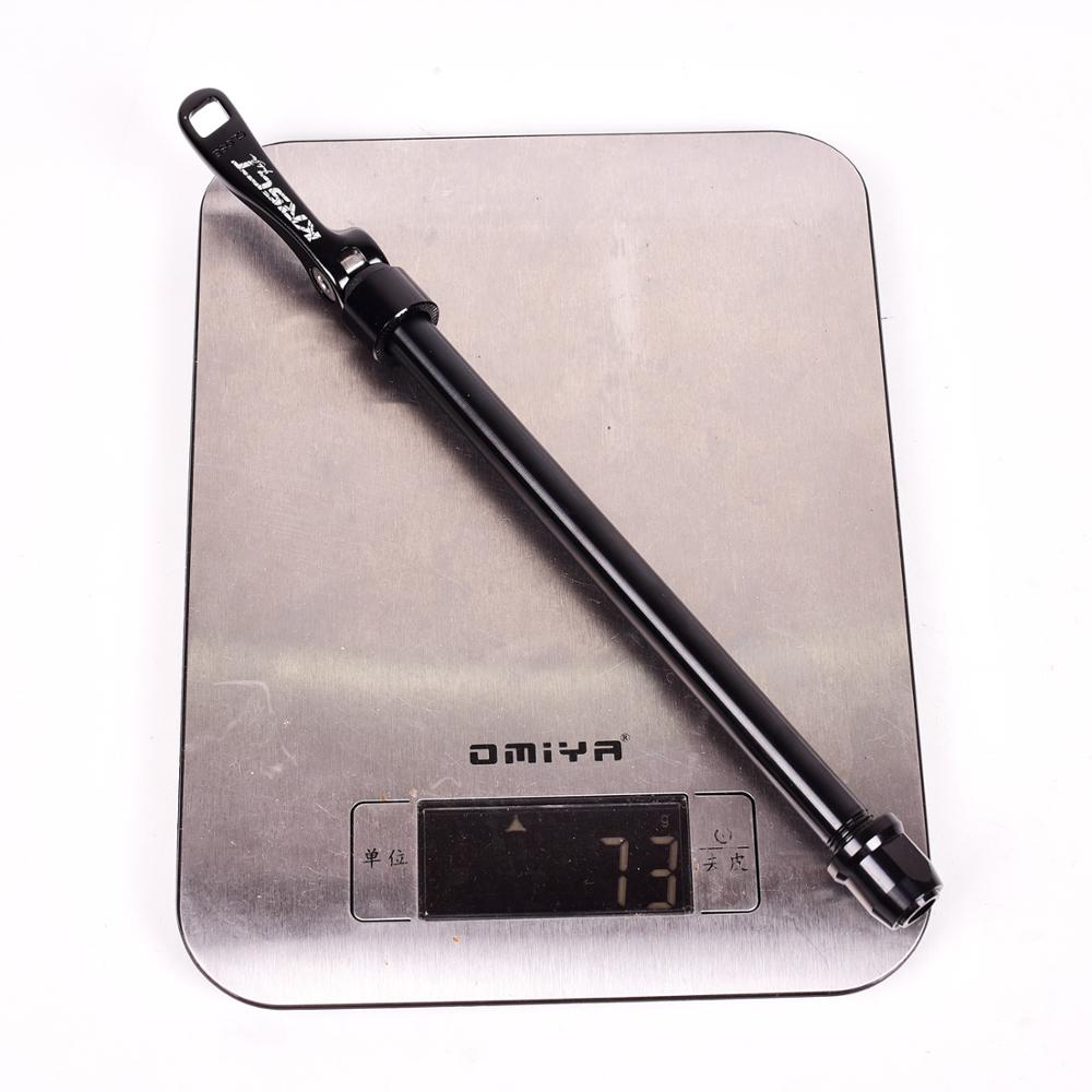 Sykkel sykkel tønne aksel hjulnav quick release qr front bakaksel spyd 115g rød svart titanium legering sykkel spyd