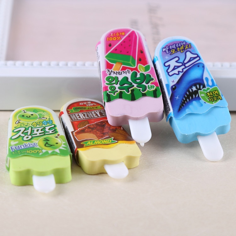10 Pcs Ijs Modellering Gum Briefpapier Set Mooie Creatieve Basisschool Briefpapier Wholesalechildren 'S Koreaanse Briefpapier