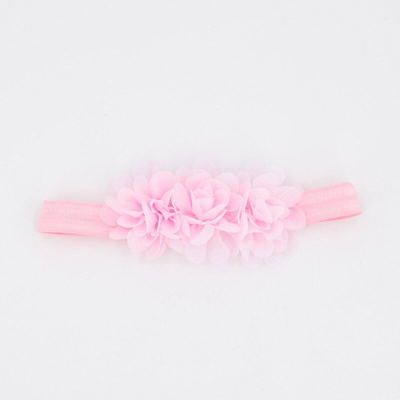 1 Stck Chiffon Blume Haarband Für Mädchen Neugeborenen Fotografie Headwears Stirnbänder Für Haar Baby Haar Zubehör: Rosa