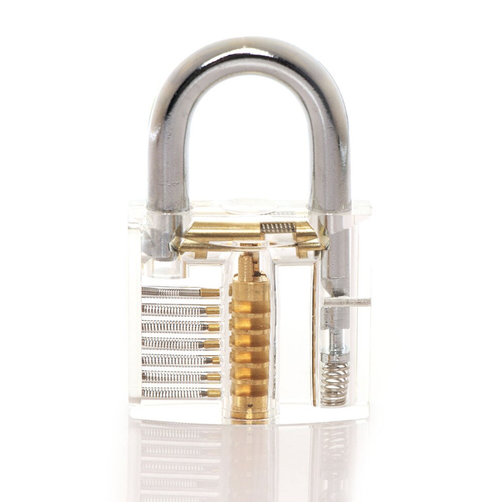 Locksmith Tools Kit 3 In 1 Set Transparent Lock 5pcs Locksmith Wrench Tools 10pcs Locksmith Broken Key Extractor Tools 2 keys